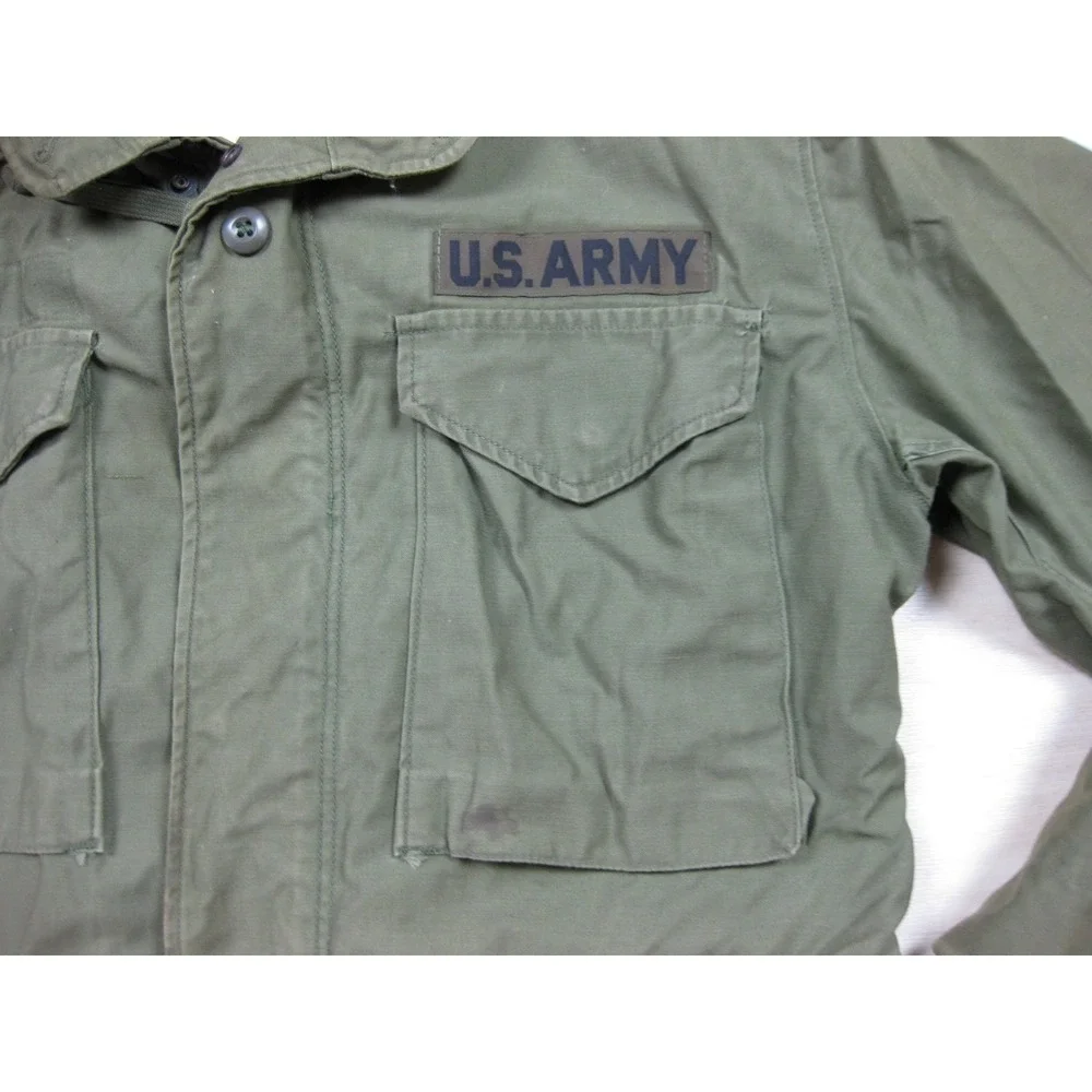 Vintage 70s US Army M65 Military Field Jacket (S) Cold Weather Vietnam Red Devil